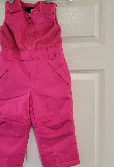 Vertical 9 Toddler Girls Pink Snow Bibs-Ski Pants-Snow Pants Size 2T - Picture 2 of 5